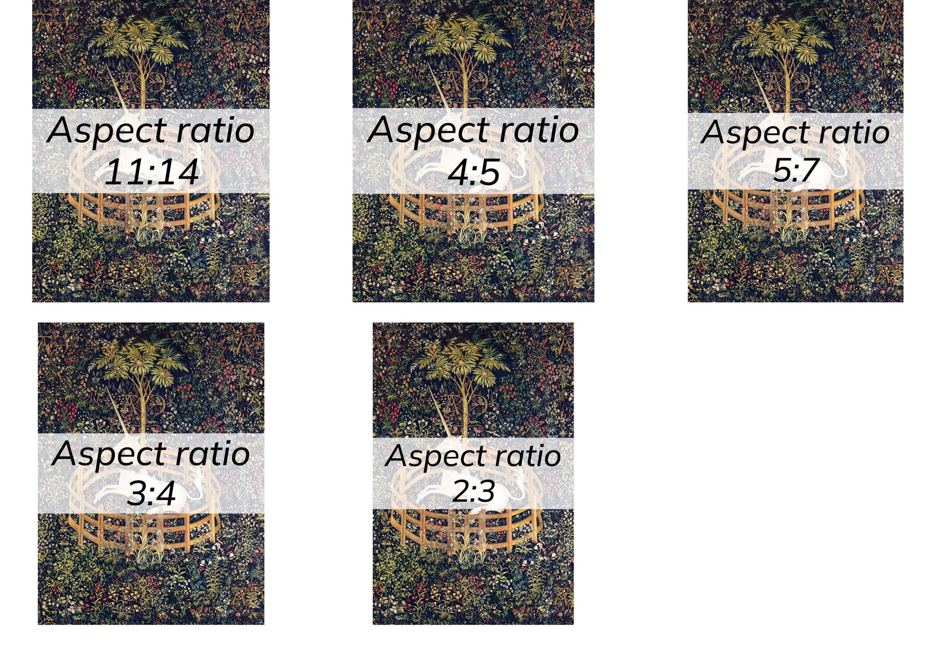 Medieval Unicorn Tapestry Digital Art Printable Instant Download Enchanting Wall Decor for girls room or nursery. renn faire art