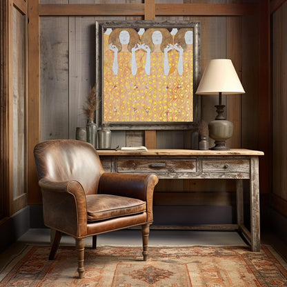 Beethoven Frieze, from the Secession Building in Vienna, Austria by Gustav Klimt