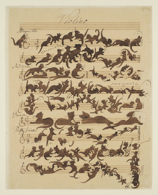 Art Print "Cat Symphony by Moritz von Schwind" Schwind