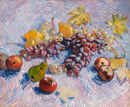 Grapes, Lemons, Pears, and Apples (1887) by Vincent van Gogh