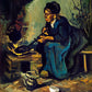 Peasant Woman Cooking by a Fireplace (1885) by Vincent van Gogh