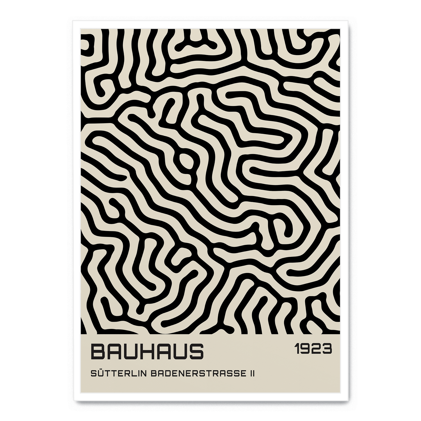 Bauhaus Black Pattern