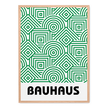 Bauhaus Green Pattern