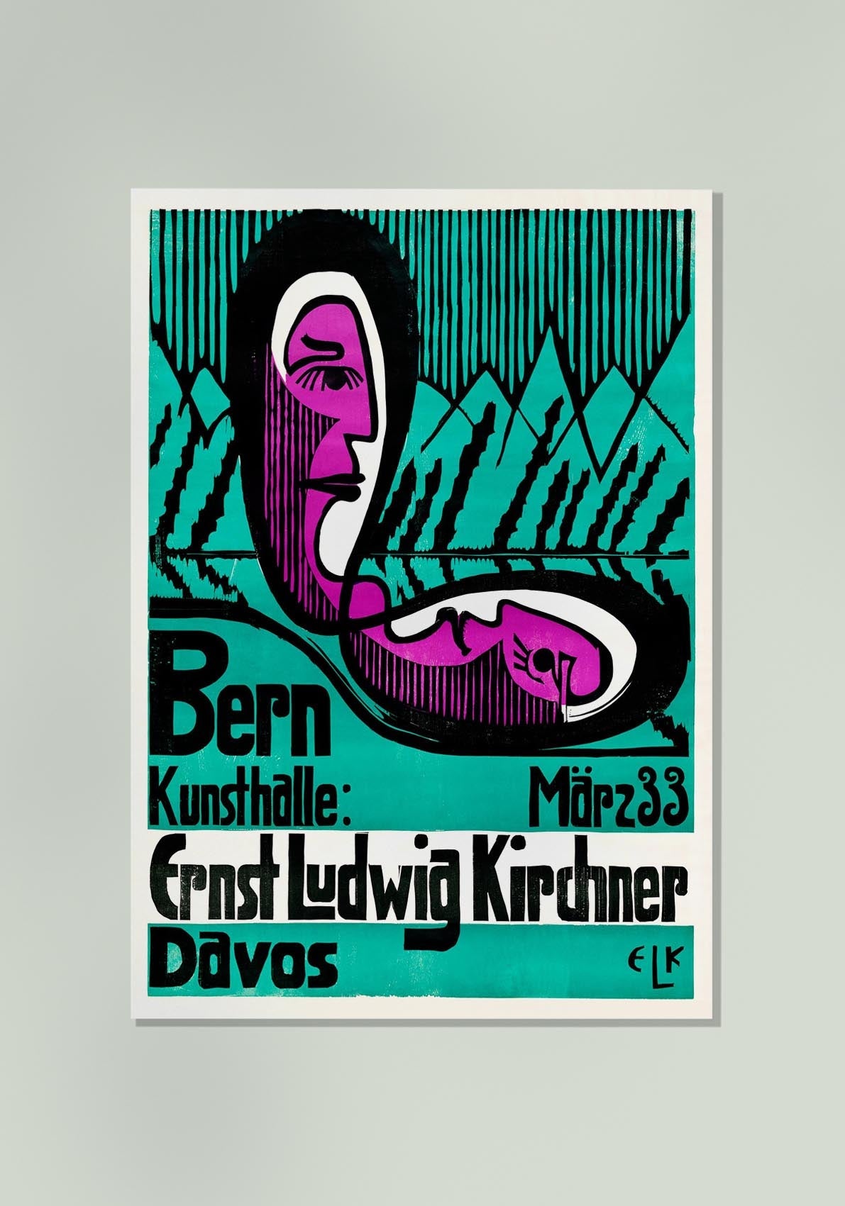 Bern Kunsthalle - Ernst Kirchner Exhibition Poster