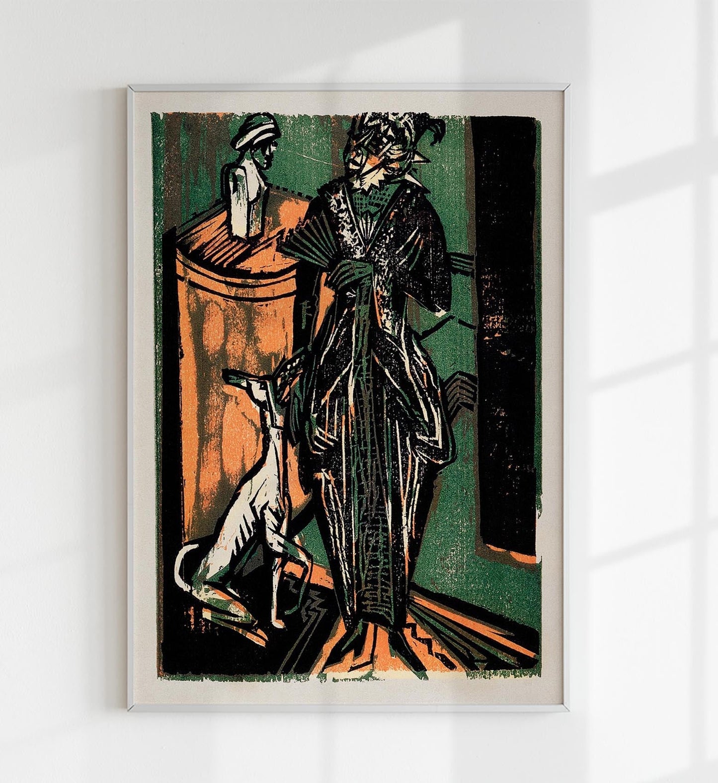 Exhibition of Dresses of Mrs. Eucken by Ernst Kirchner