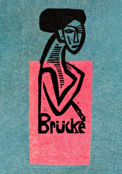Exhibition Poster of The Bridge by Ernst Kirchner