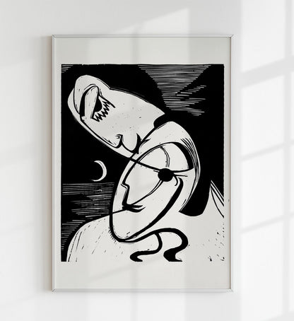 The Kiss by Ernst Kirchner