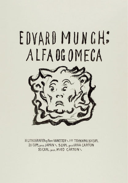Edvard Munch Alpha and Omega Art Poster