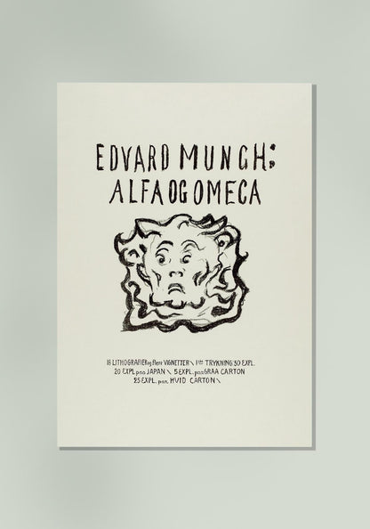 Edvard Munch Alpha and Omega Art Poster