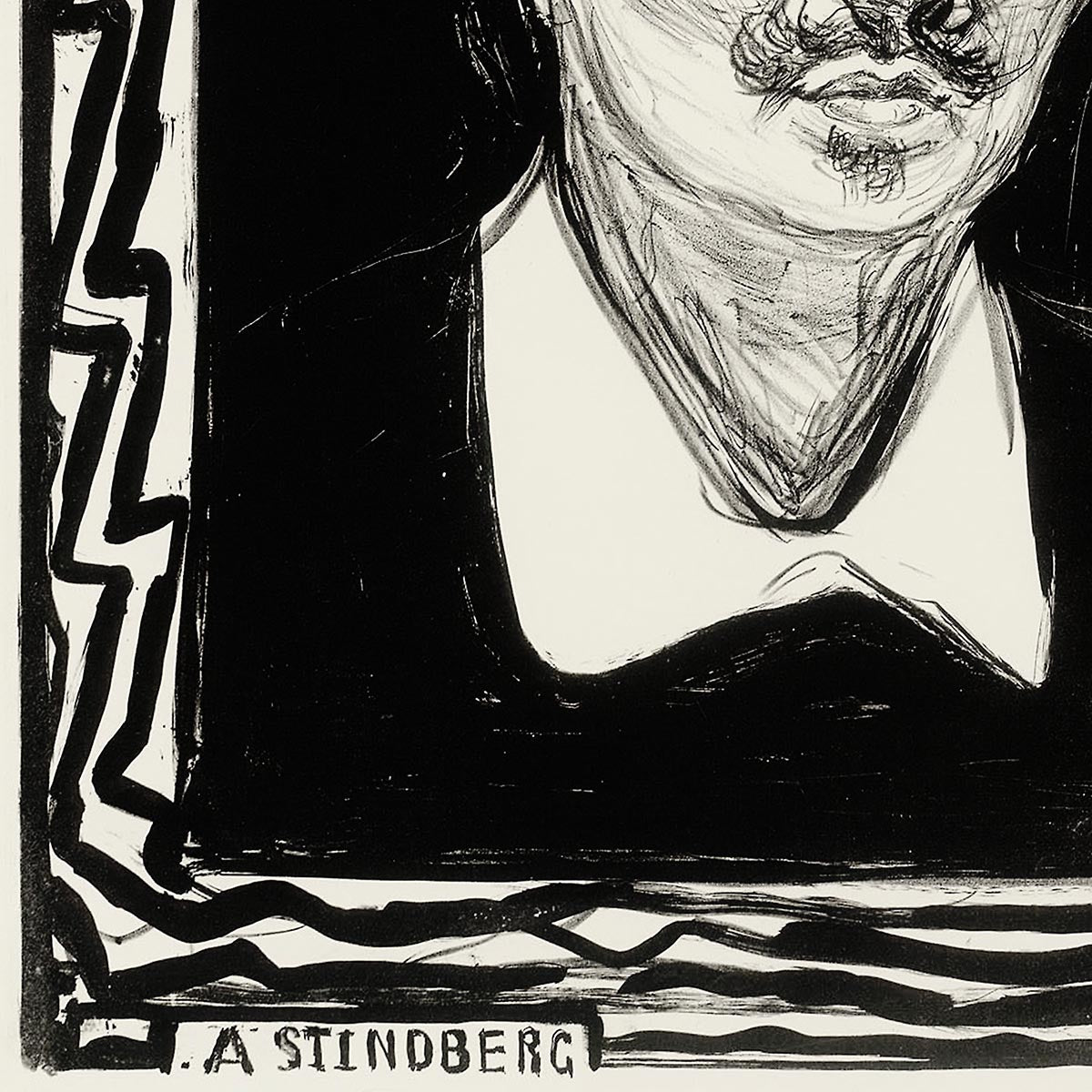 Edvard Munch "August Strindberg" Art Poster