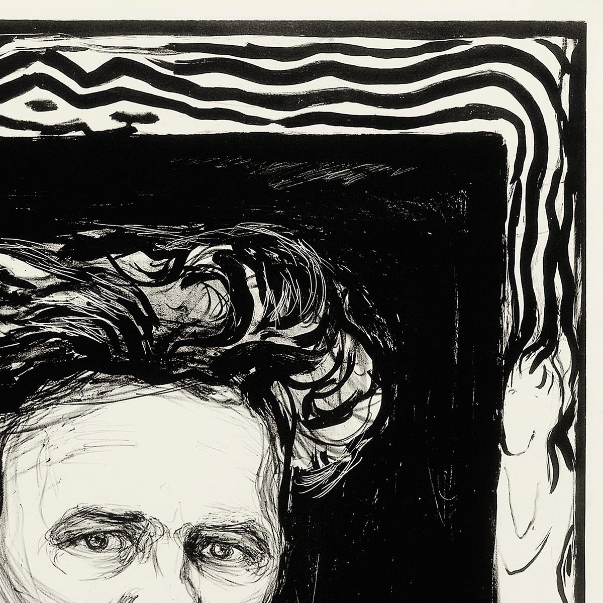 Edvard Munch "August Strindberg" Art Poster