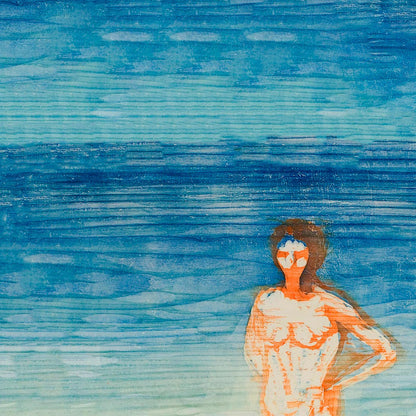 Edvard Munch Man Bathing Art Poster