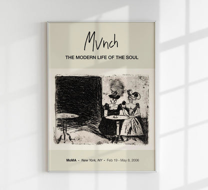 Night Café Munch Exhibition Poster