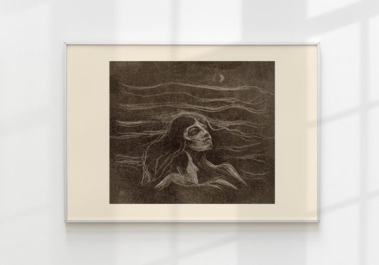 Edvard Munch On the Waves of Love Art Poster