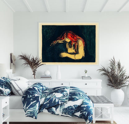 Edvard Munch The Vampire II Art Poster