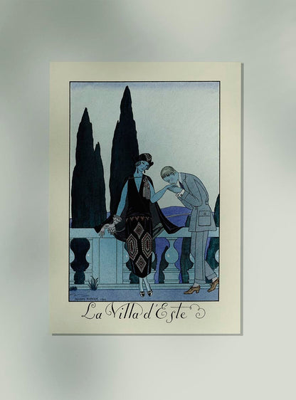 La Villa D´Este Vintage Poster