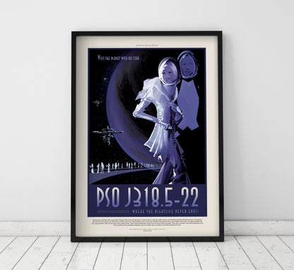 NASA Travel Poster - J318.5-22 The Planet With No Sun