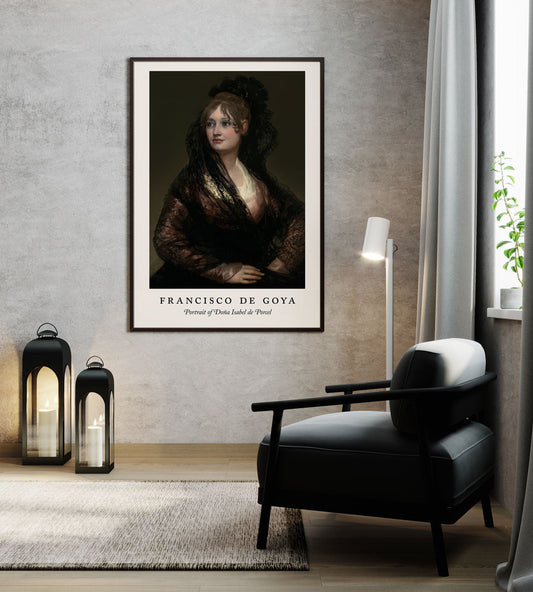 Portrait of Doña Isabel de Porcel - Francisco de Goya Exhibition Poster