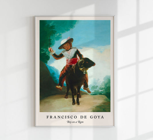 Boy on a Ram - Francisco de Goya Exhibition Poster