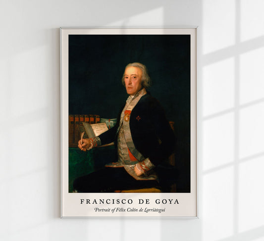 Portrait of Félix Colón - Francisco de Goya Exhibition Poster