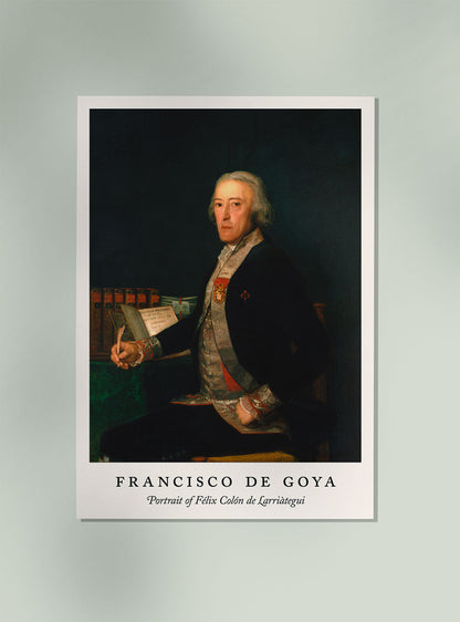 Portrait of Félix Colón - Francisco de Goya Exhibition Poster