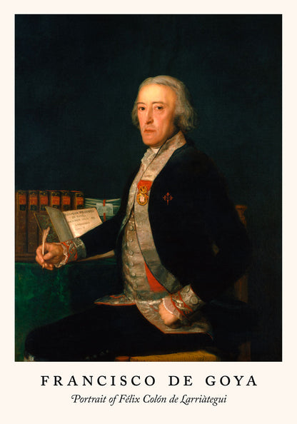 Portrait of Félix Colón - Francisco de Goya Exhibition Poster