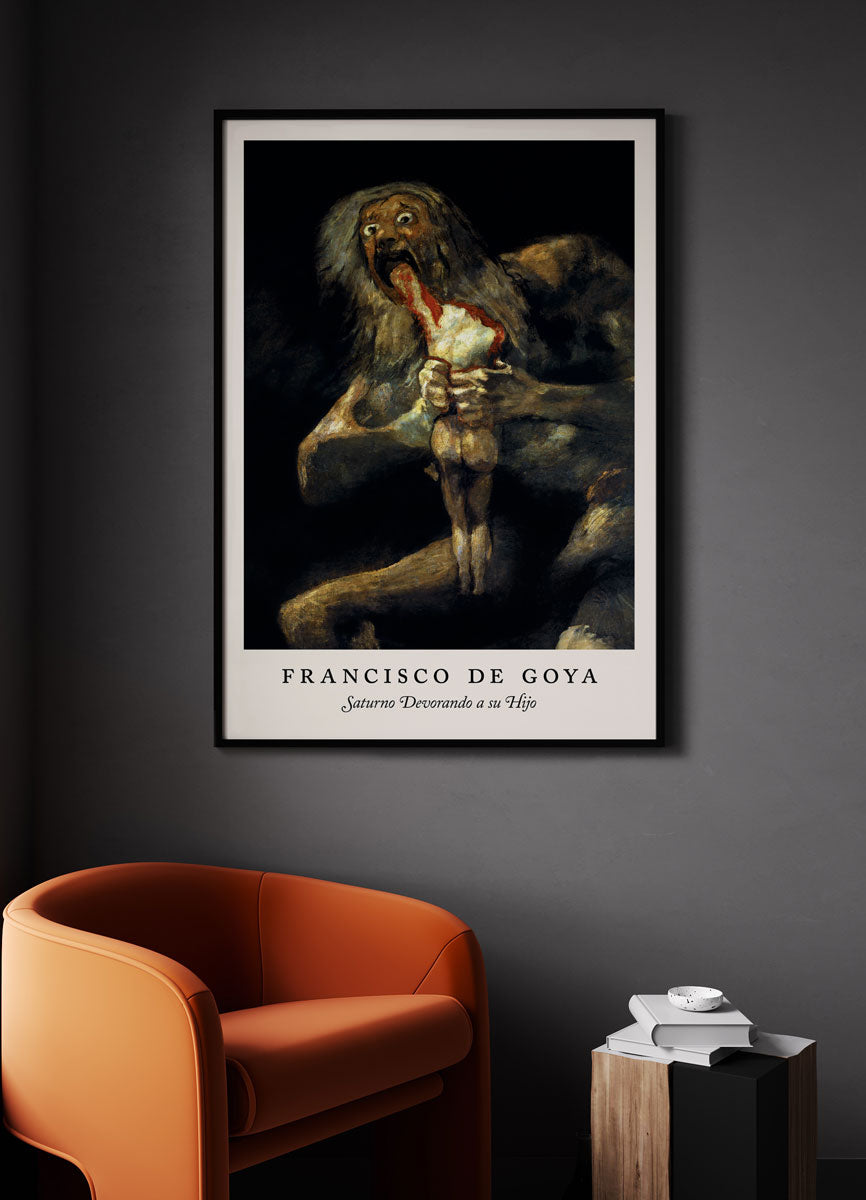 Saturno Devorando a su Hijo  (Saturn Devouring His Son) - Francisco de Goya Exhibition Poster