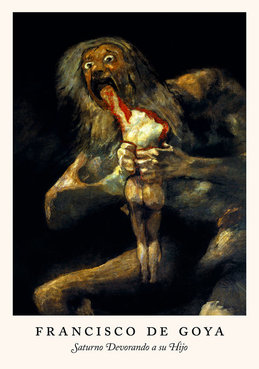 Saturno Devorando a su Hijo  (Saturn Devouring His Son) - Francisco de Goya Exhibition Poster