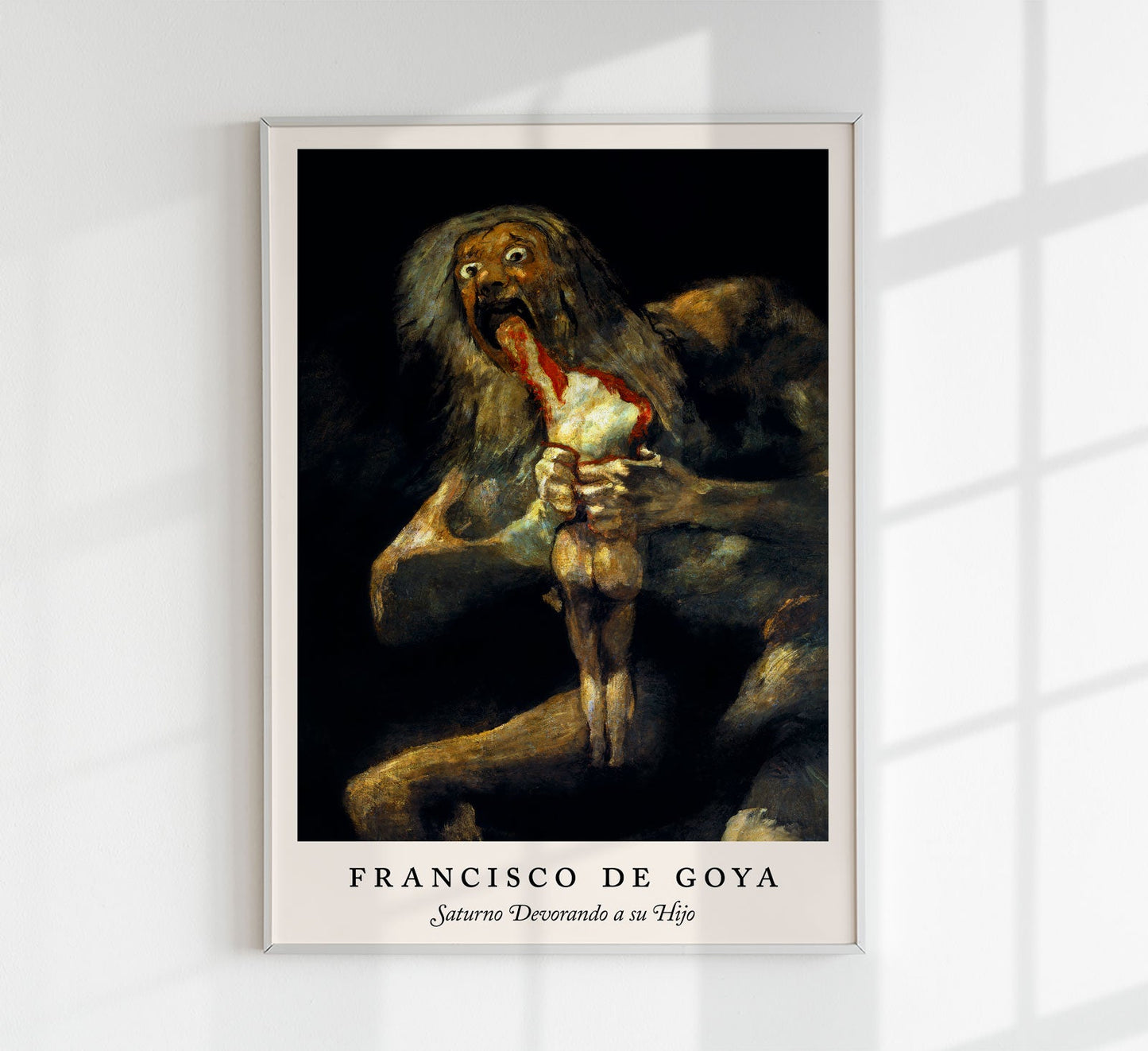 Saturno Devorando a su Hijo  (Saturn Devouring His Son) - Francisco de Goya Exhibition Poster