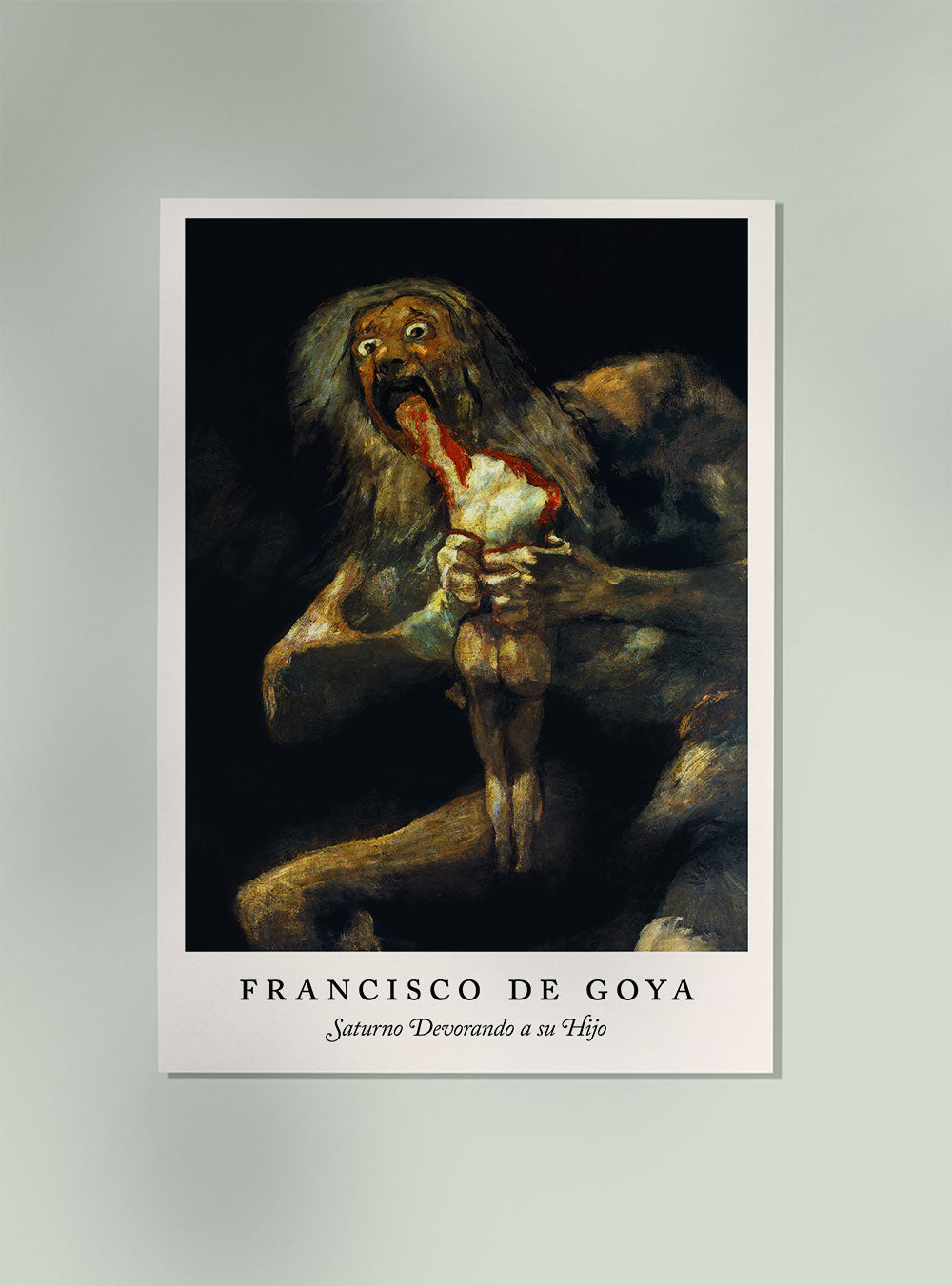 Saturno Devorando a su Hijo  (Saturn Devouring His Son) - Francisco de Goya Exhibition Poster