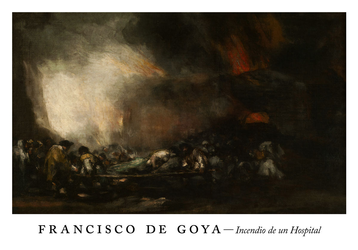 Incendio de un Hospital - Francisco de Goya Exhibition Poster