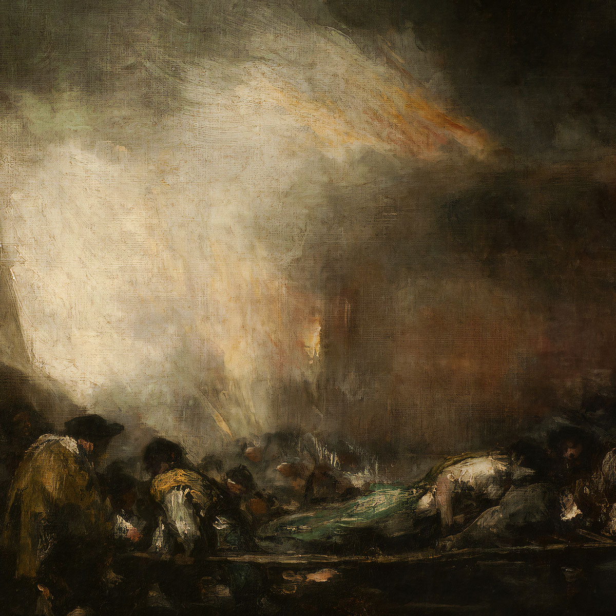 Incendio de un Hospital - Francisco de Goya Exhibition Poster