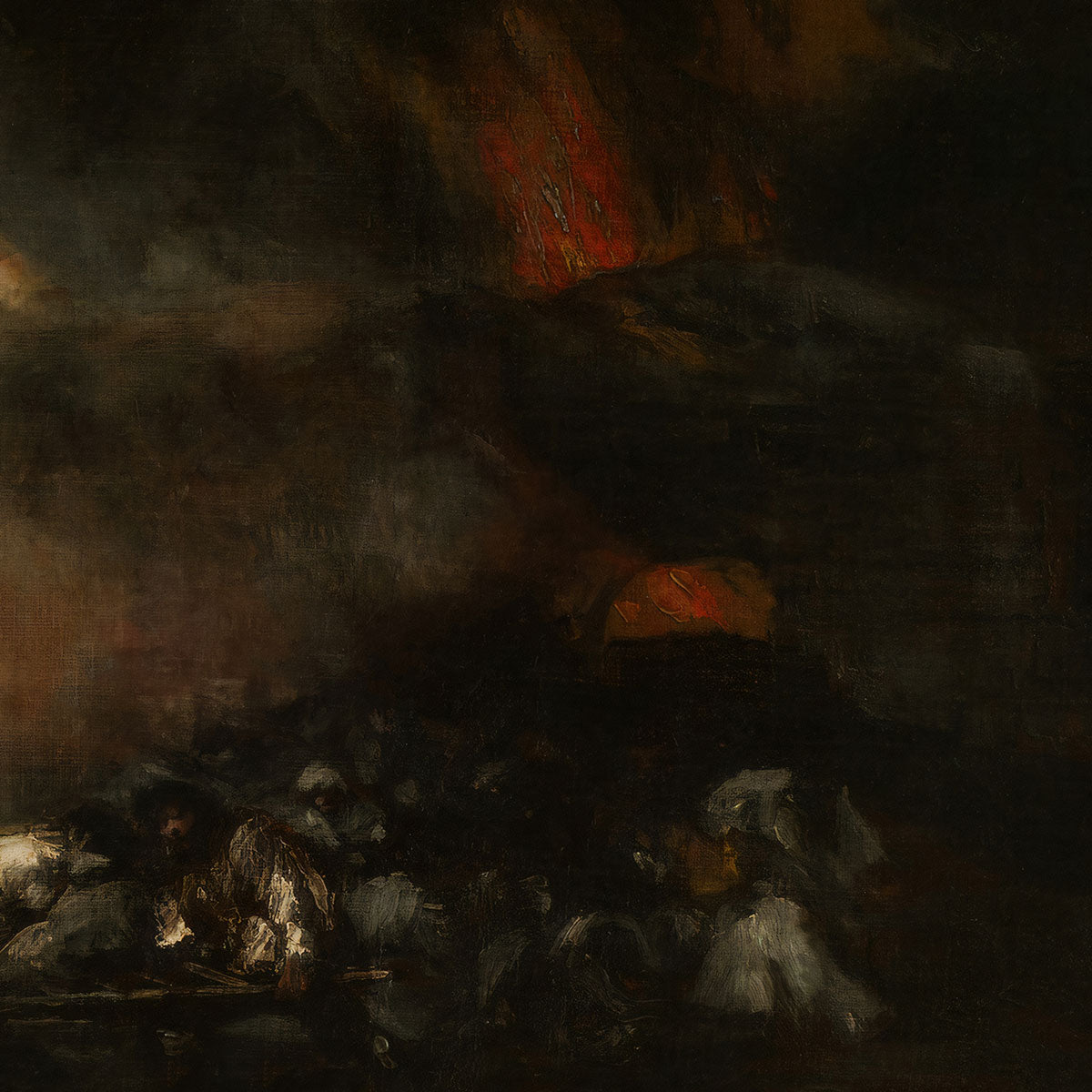 Incendio de un Hospital - Francisco de Goya Exhibition Poster