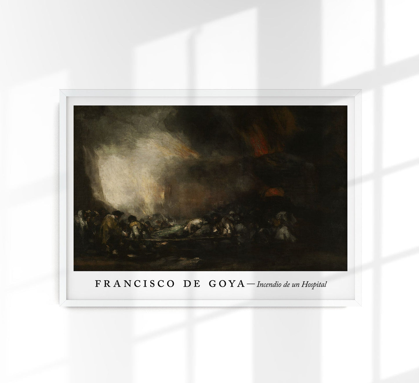 Incendio de un Hospital - Francisco de Goya Exhibition Poster