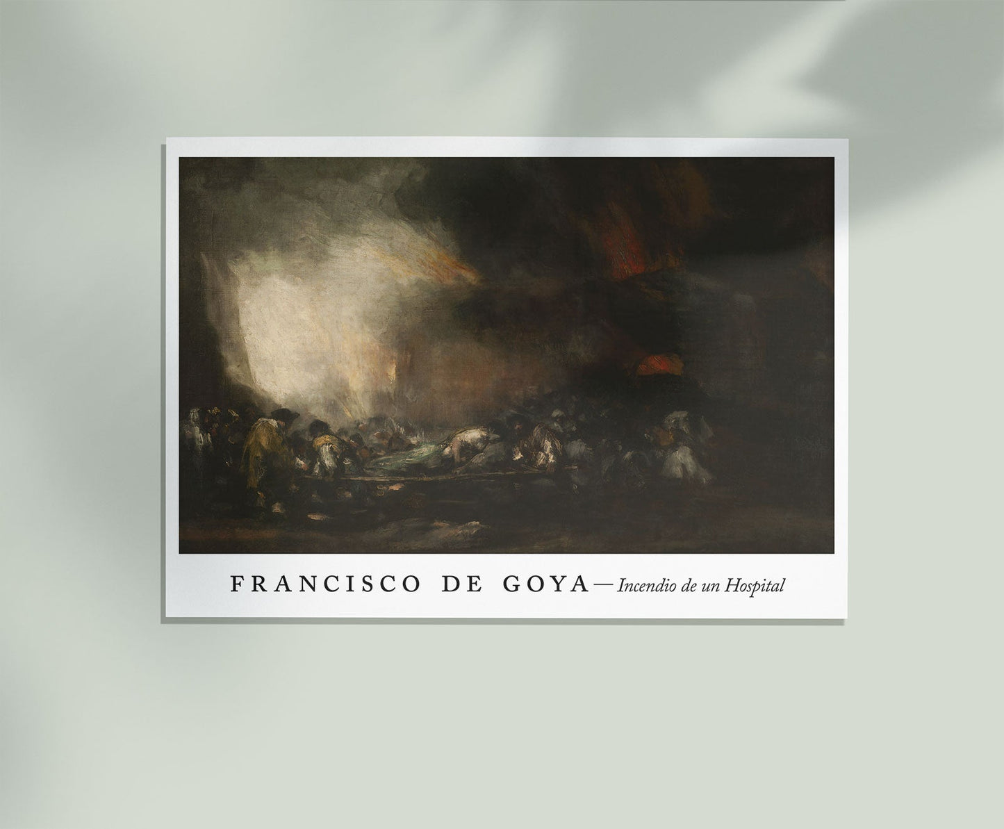 Incendio de un Hospital - Francisco de Goya Exhibition Poster