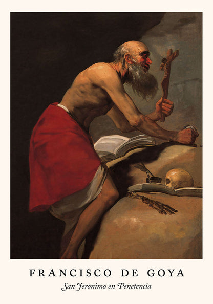 San Jeronimo de Penitencia Academy - Francisco de Goya Exhibition Poster