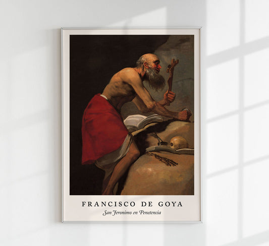 San Jeronimo de Penitencia Academy - Francisco de Goya Exhibition Poster