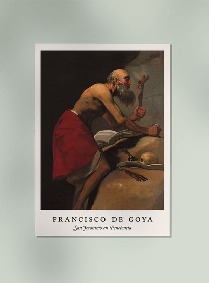 San Jeronimo de Penitencia Academy - Francisco de Goya Exhibition Poster