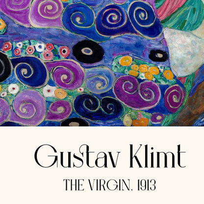 The Virgin by Gustav Klimt Exhibition Poster