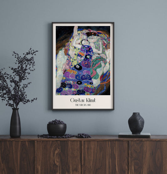 The Virgin by Gustav Klimt Exhibition Poster