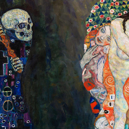 Death & Life by Gustav Klimt - Exhibition Poster