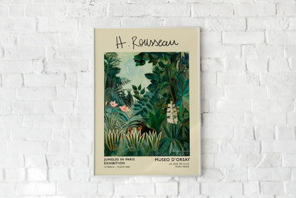 The Equatorial Jungle Rousseau Exhibition Poster
