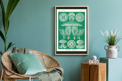Discomedusae II - Green Jellyfish, by Ernst Haeckel