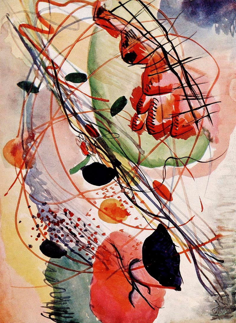 Aquarell Print by Wassily Kandinsky Poster