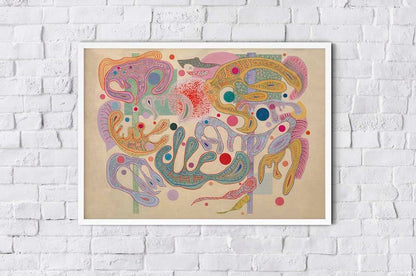Capricious Forms by Wassily Kandinsky Poster