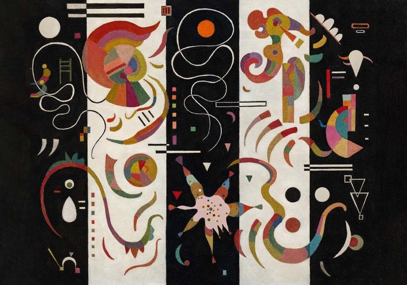 Striped by Wassily Kandinsky Poster