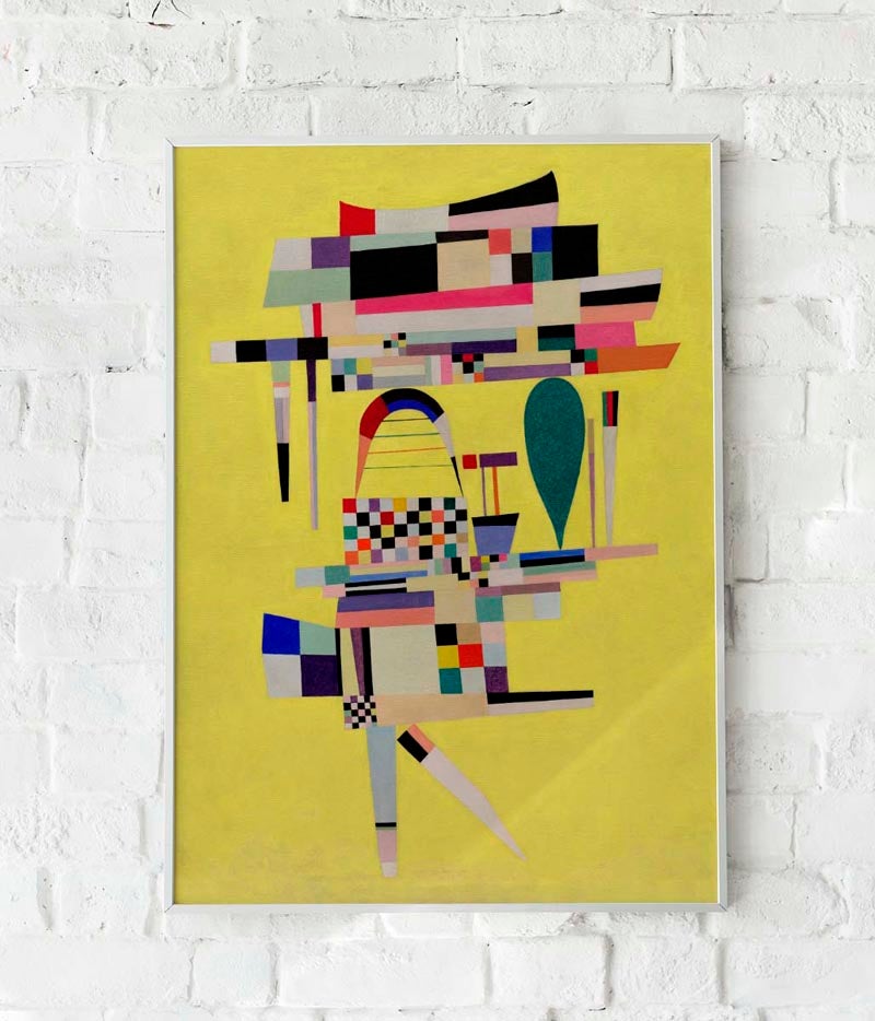 Yellow Painting by Wassily Kandinsky Poster