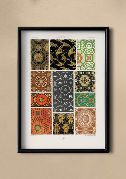 Cartel grabado japonés