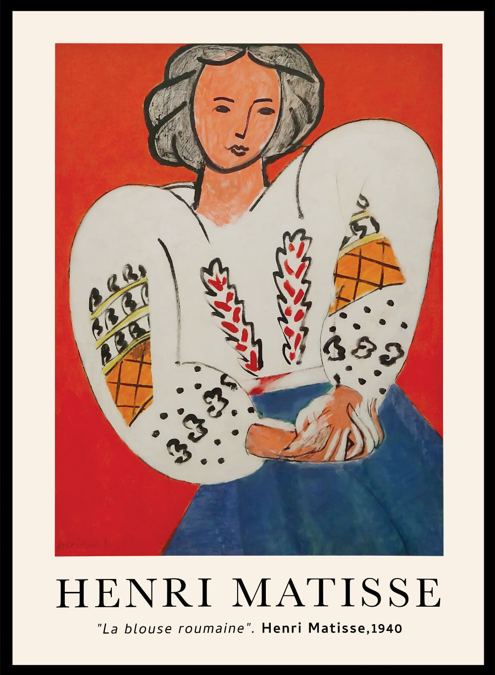 La Blouse Roumaine by Henri Matisse Print