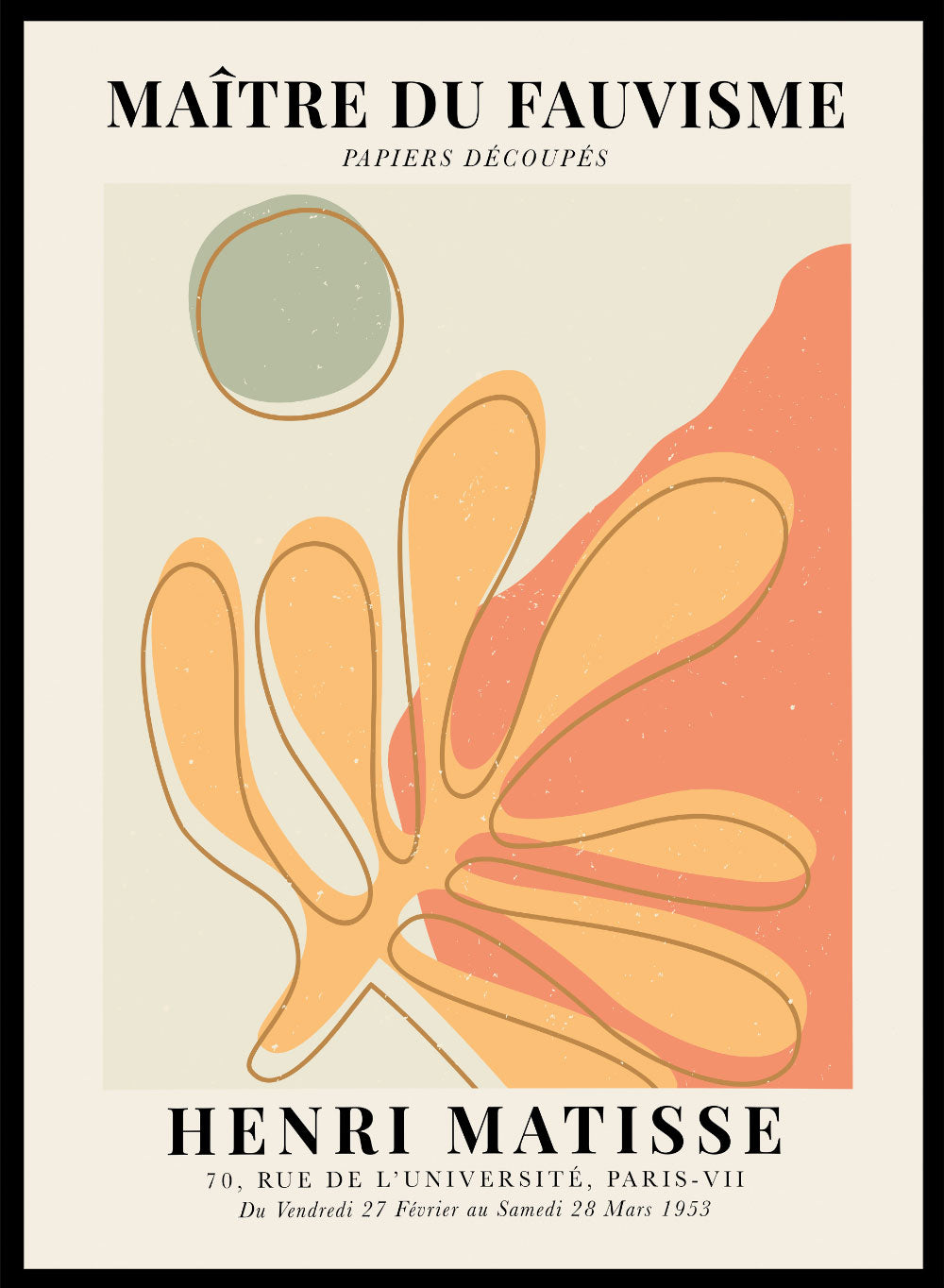 Henri Matisse, The Cut-Outs Series - Exhibition Poster No. 15